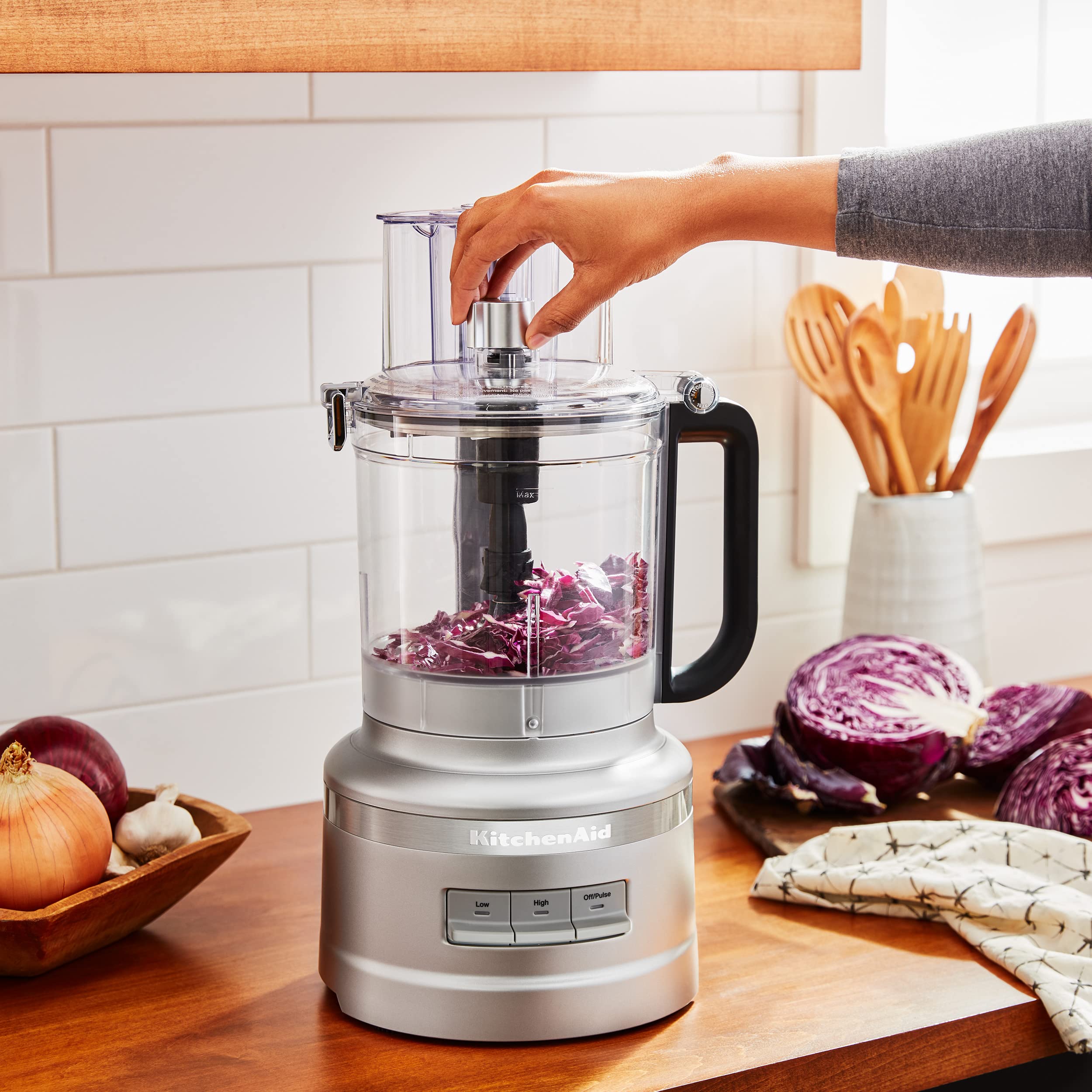 KitchenAid 13 Cup Food Processor, Contour Silver, KFP1317 - Image 3