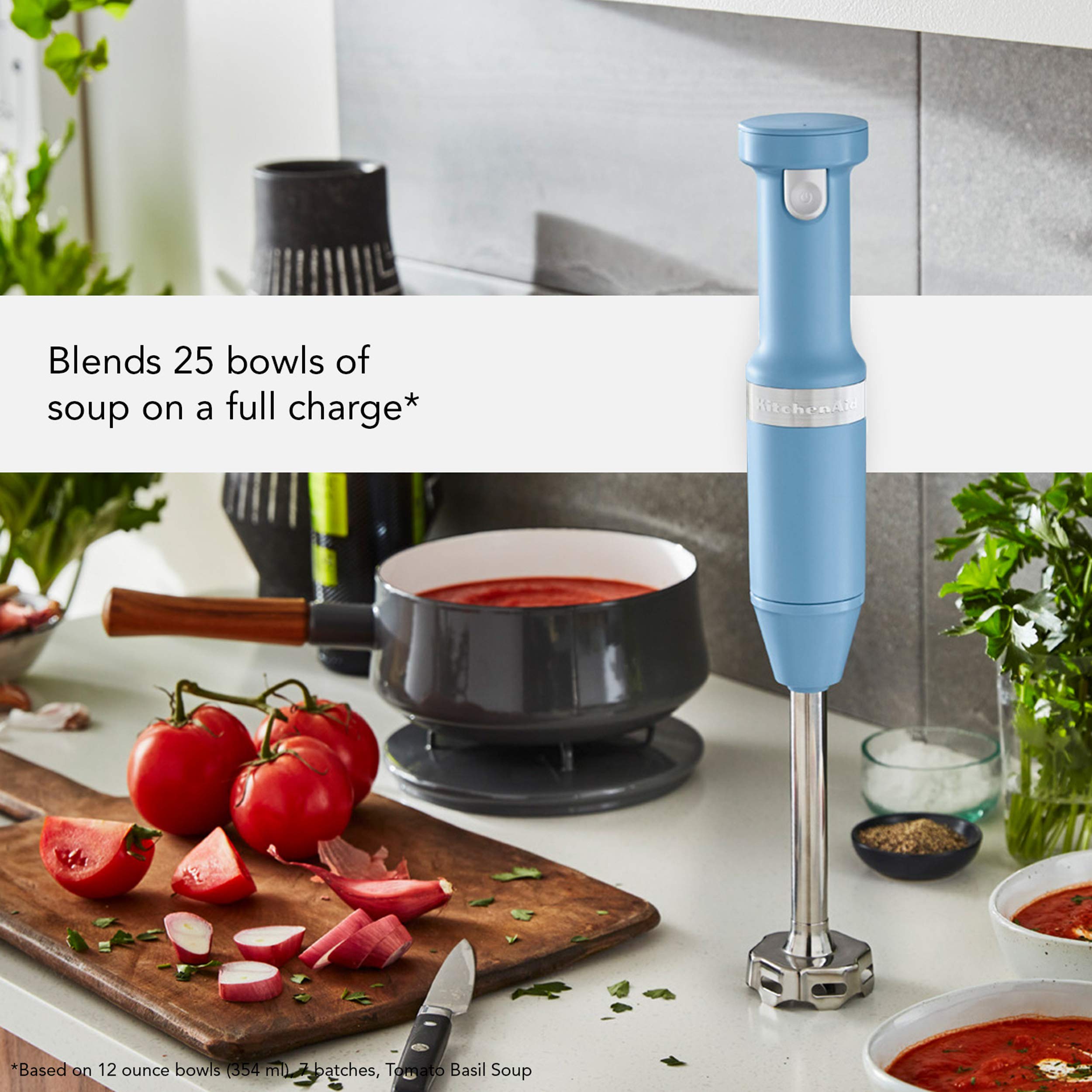 KitchenAid Cordless Variable Speed Hand Blender with Chopper and Whisk Attachment - KHBBV83 - Image 6