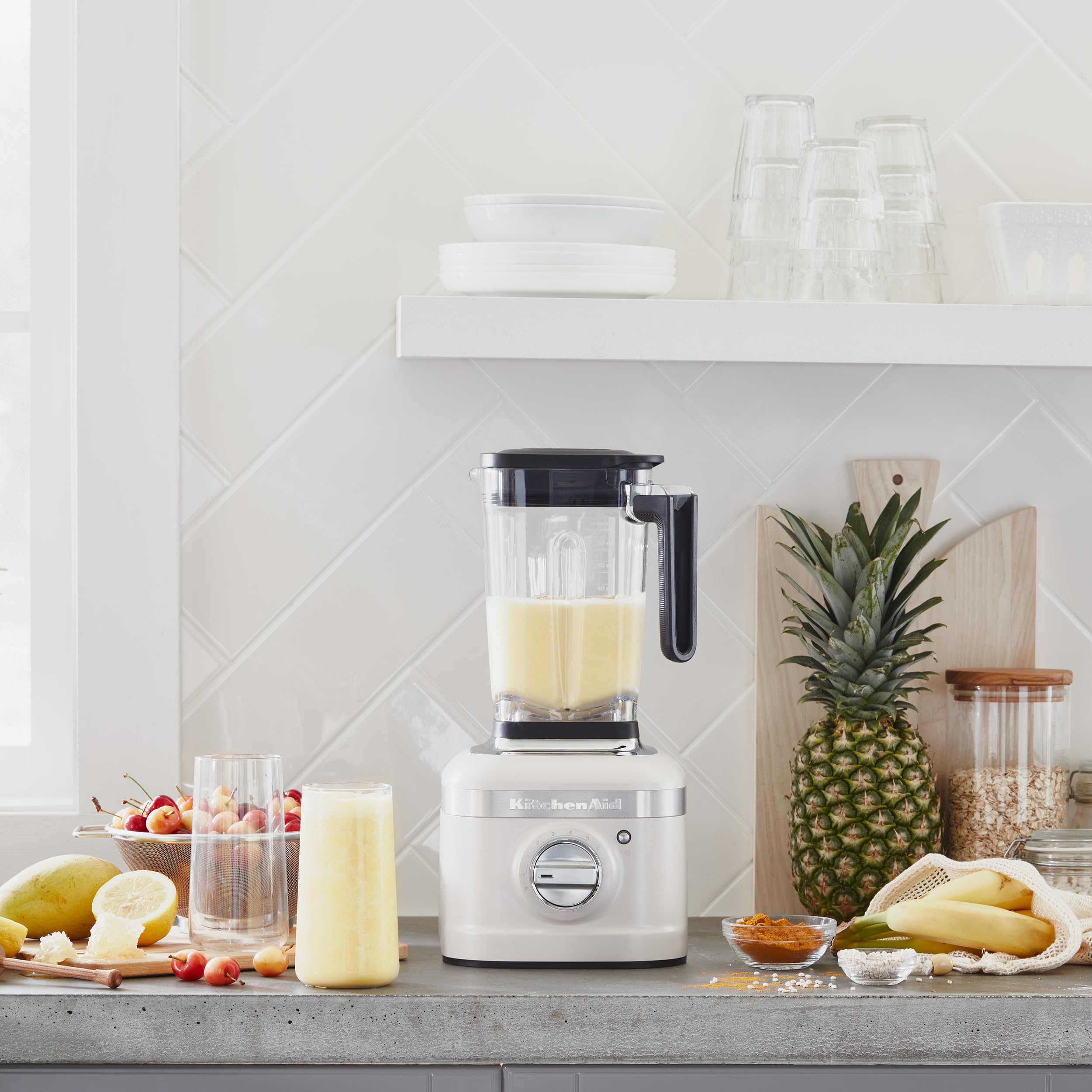 KitchenAid K400 Variable Speed Blender with Tamper - KSB4028 - Milkshake - Image 6