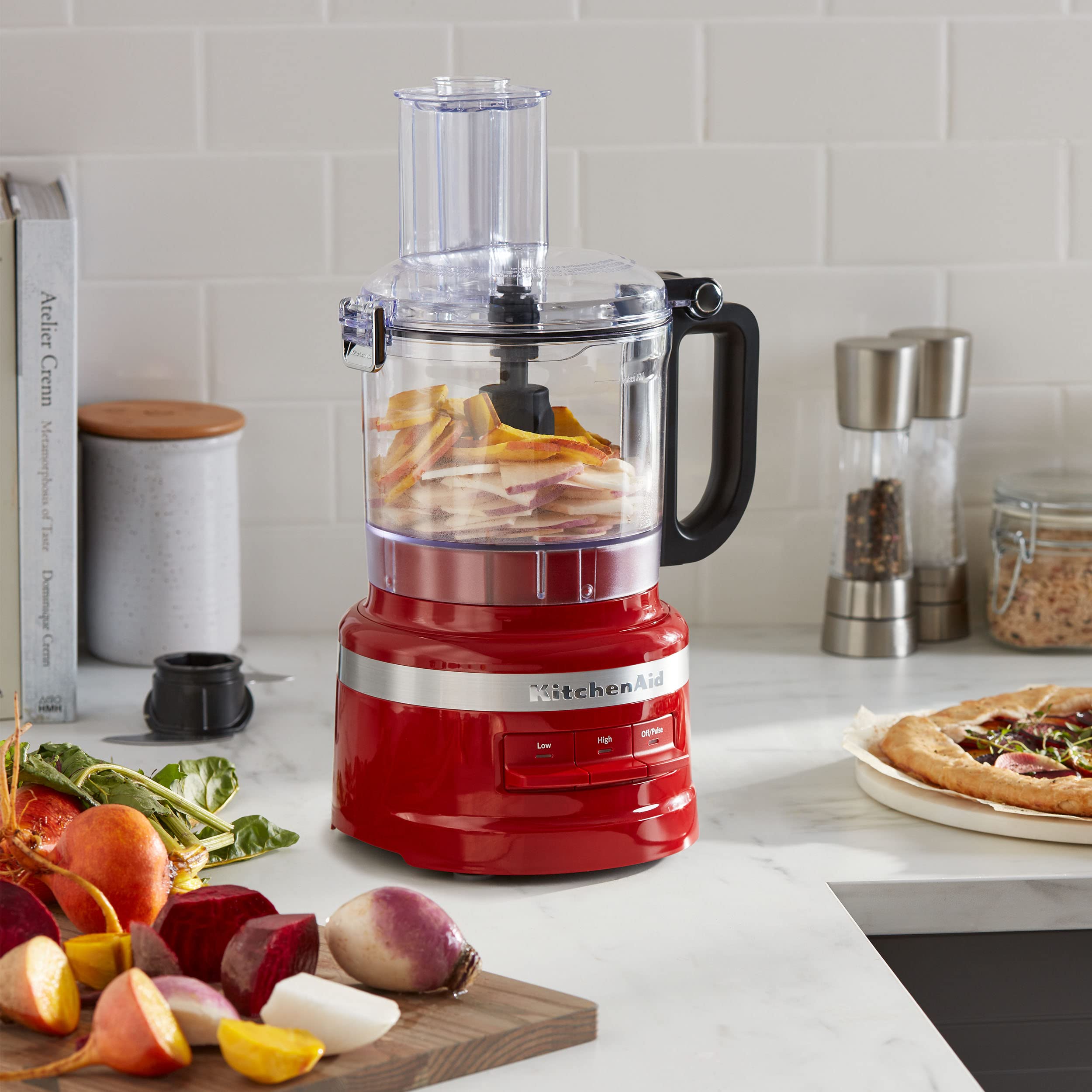 KitchenAid KFP0718ER 7-Cup Food Processor Chop, Puree, Shred and Slice - Empire Red - Image 5