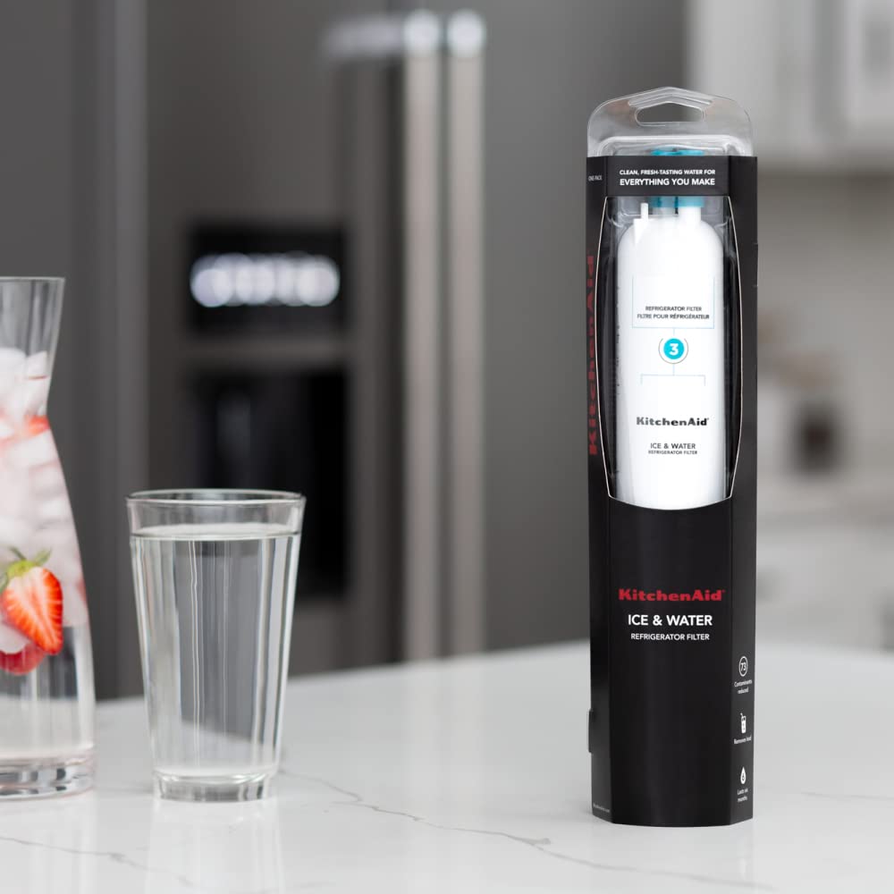 KitchenAid® Refrigerator Ice and Water Filter 3 - KAD3RXD1, Single-Pack, Aqua - Image 5