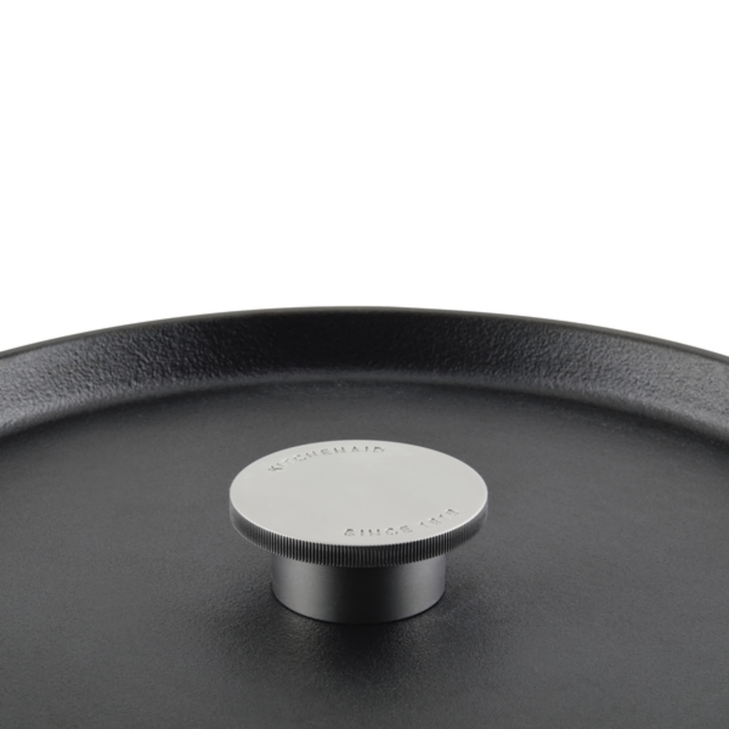 KitchenAid Seasoned Cast Iron Dutch Oven/Casserole, 6 Quart - Black - Image 11
