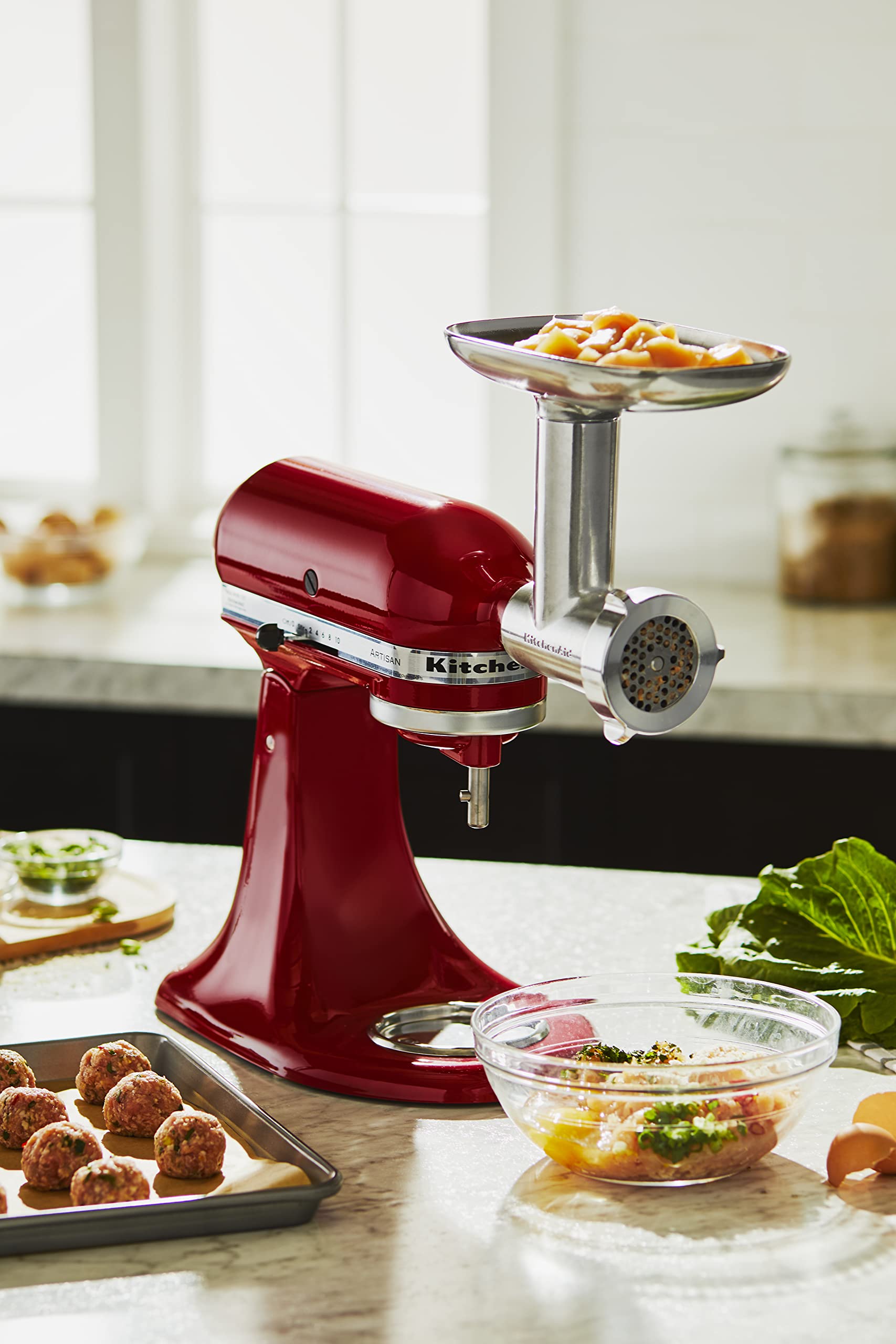 KitchenAid Stand Mixer Attachment, Food Grinder KSMMGA, Metal Food Grinder - Image 6