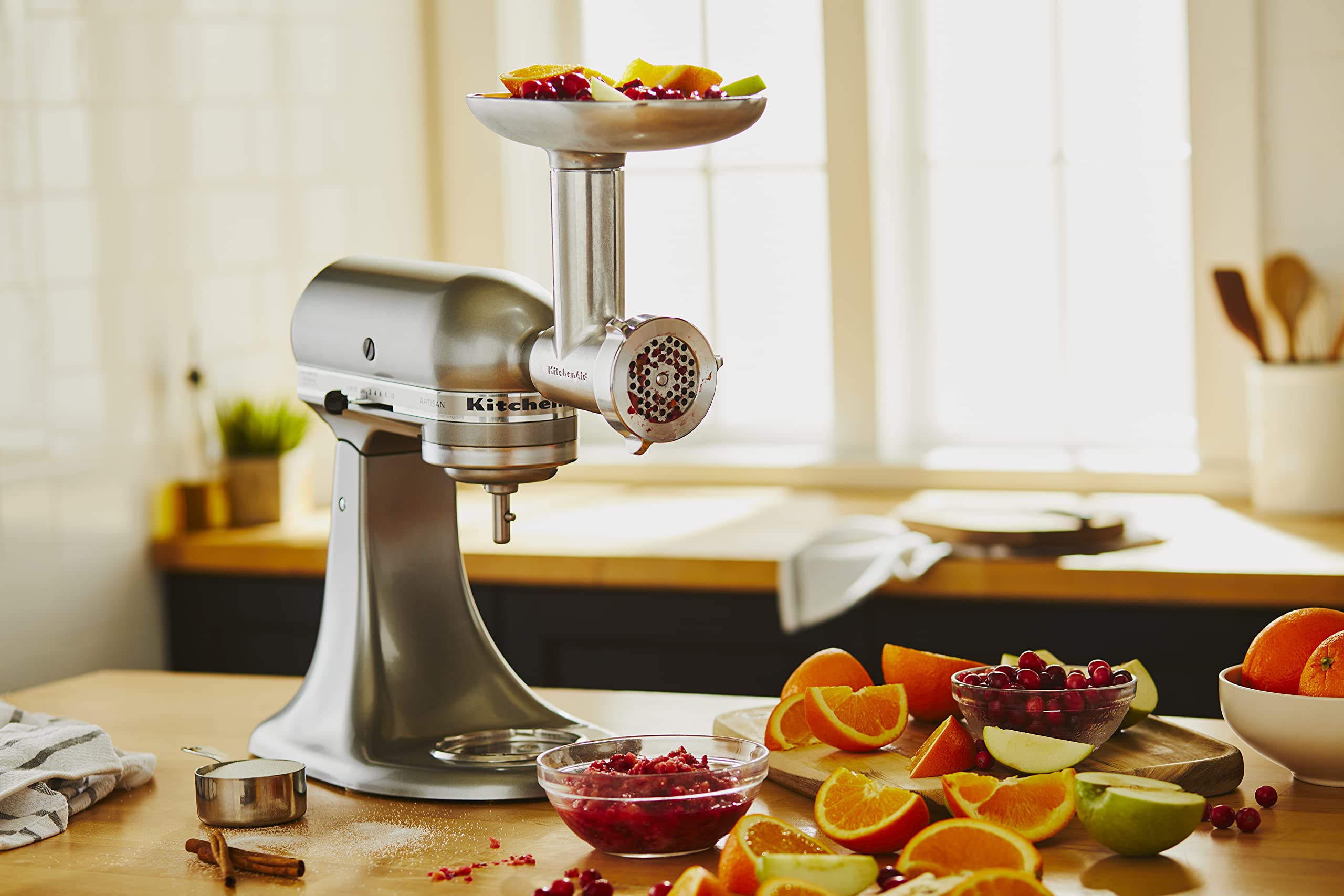 KitchenAid Stand Mixer Attachment, Food Grinder KSMMGA, Metal Food Grinder - Image 7