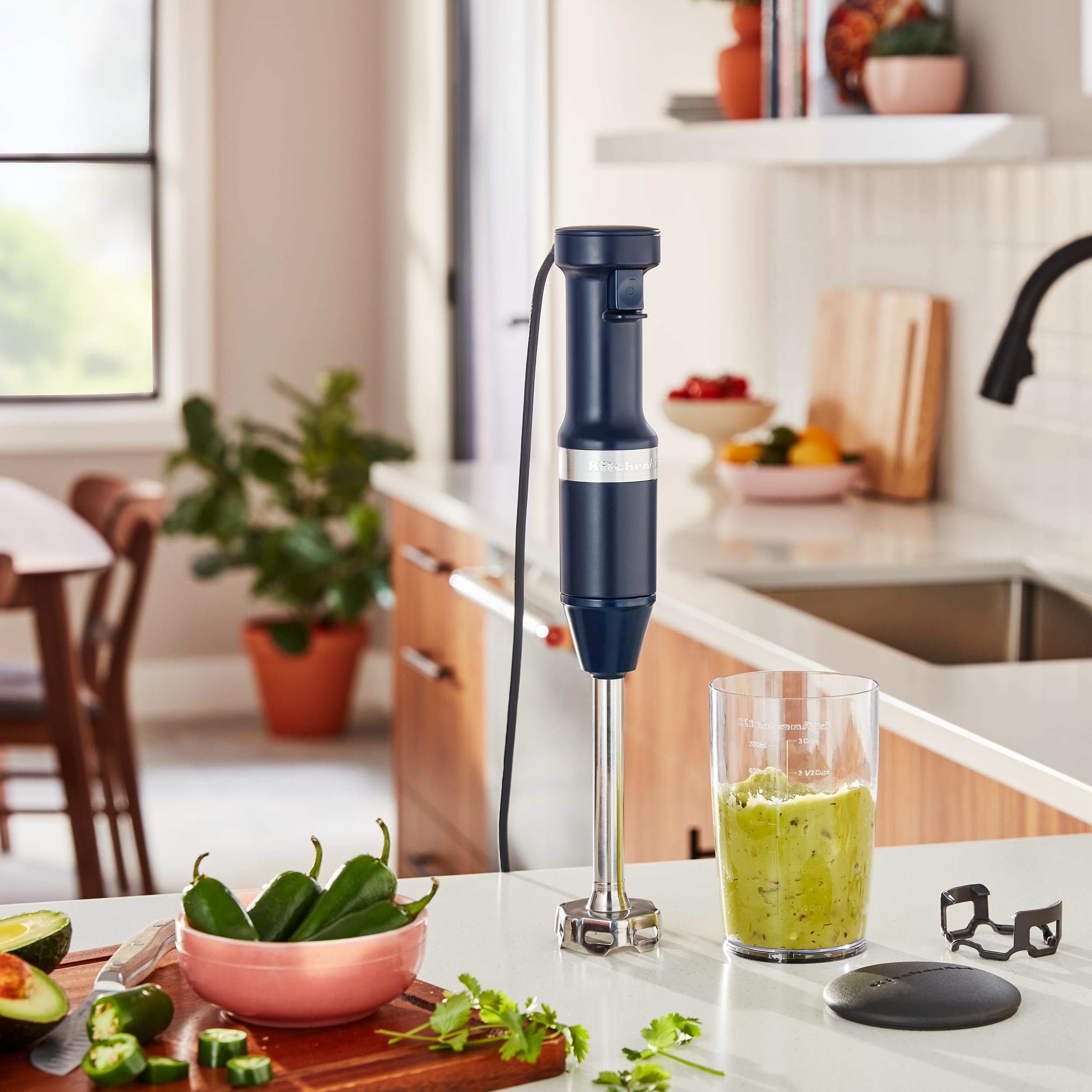 KitchenAid Variable Speed Corded Hand Blender KHBV53, Ink Blue - Image 4